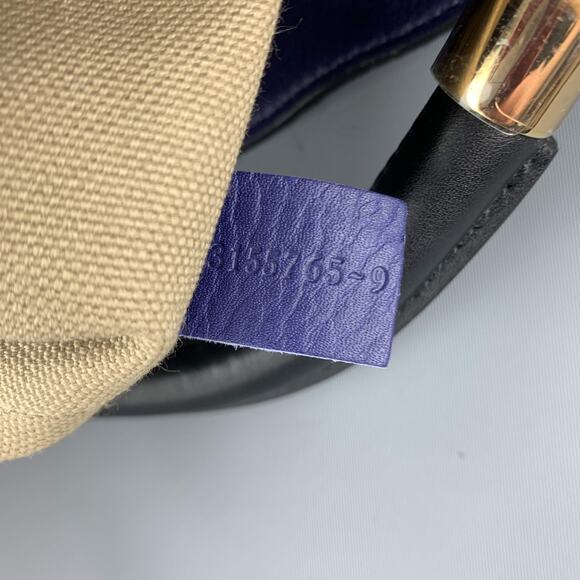 CHLOE Navy Pony Hair GALA Bucket Handbag - Picture 11 of 12